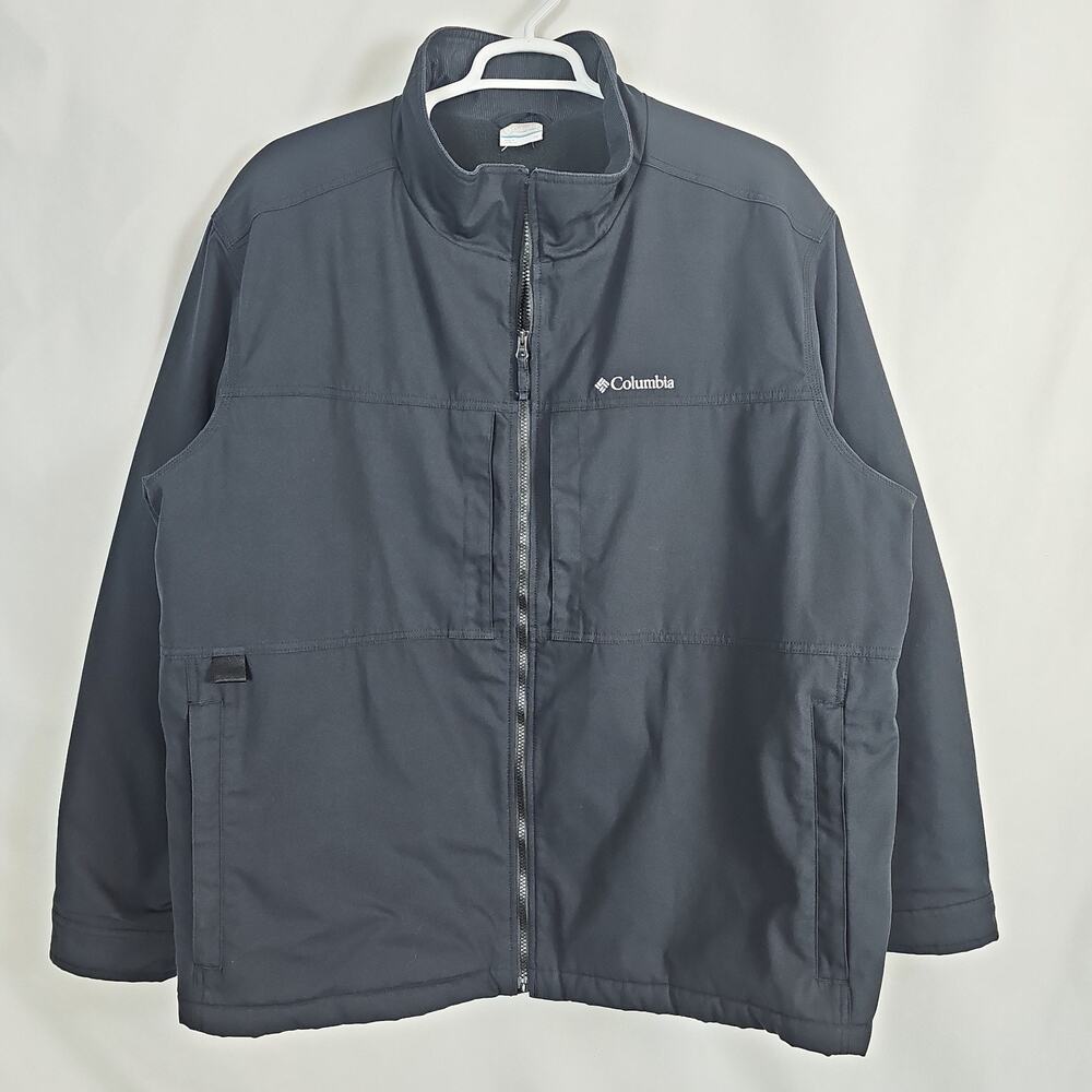 Columbia Womens Loma Vista III Winter Jacket 4XL Black Fleece Lined Canvas
